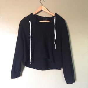 MONROW Women’s Oversized Cropped Hoodie